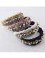 Fashion G Fabric Diamond-studded Pearl Geometric Wide-brimmed Bracelet