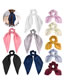 Fashion 10-piece Set (opp Packaging) Satin Long Tail Bow Pleated Hair Tie