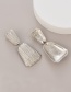 Fashion Silver Alloy Geometric Stud Earrings