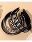 Fashion Diamond Black And White Diamond Knit Headband