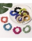 Fashion Sapphire Suede Pleated Hair Tie