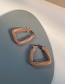 Fashion Brown Geometric Paint Earrings