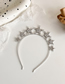 Fashion Silver Color Alloy Diamond-studded Five-pointed Star Hair Band
