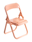 Fashion Milk Orange Powder Plastic Small Chair Mobile Phone Holder