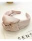 Fashion Pink Fabric Sponge Knotted Headband
