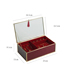 Fashion Big Red Double-layer Jewellery Box With Glass Flip Cover