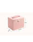 Fashion Pink Pu Large-capacity Multi-layer Jewelry Storage Box
