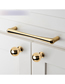 Fashion Rose Gold 6342-single Hole Zinc Alloy Geometric Drawer Wardrobe Door Handle