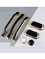 Fashion Black/japanese Gold 6328-96 Hole Pitch Zinc Alloy Geometric Drawer Wardrobe Door Handle