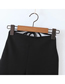 Fashion Black Straight Leg Trousers With Tie