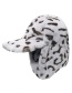 Fashion Grey Leopard Print Plush Baseball Cap