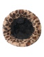 Fashion Leopard Horned Leopard Print Rabbit Fur Plush Fisherman Hat