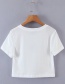 Fashion White Hollow Embroidery Demon Short Sleeves