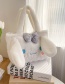 Fashion White Rabbit Plush Cartoon Large-capacity Handbag