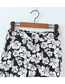 Fashion Black And White Floral Print Trousers
