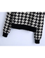 Fashion Houndstooth Houndstooth Pullover Knitted Sweater