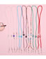 Fashion 6 Blue And White Eyes Square Acrylic Color Eye Beaded Glasses Chain