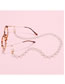 Fashion White Hollow Pearl Hanging Neck Glasses Chain