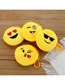 Fashion Smiley Face Peach Randomly Shipped 1 Plush Cartoon Round Smiley Coin Purse