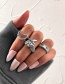 Fashion 4# Alloy Love Mermaid Ring Set