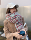 Fashion Main Color Cashmere Check Fringed Scarf