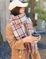 Fashion Main Color Cashmere Check Fringed Scarf
