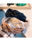 Fashion Polka Dot Coffee Color Organza Twist Braid Braided Color Matching Headband