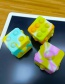Fashion Light Pink Silicone Rubik's Cube Decompression Toy