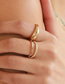 Fashion Silver Copper Inlaid Zirconium Star And Moon Ring