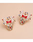 Fashion #9 Alloy Diamond Christmas Stud Earrings