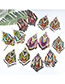 Fashion #11 Resin Colored Rice Beads Long Tassel Earrings