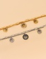 Fashion Gold Titanium Steel Double Layer Portrait Bracelet