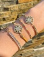 Fashion Color Copper Inlaid Zirconium Star Bracelet