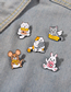 Fashion 3# Alloy Cartoon Mouse Paint Brooch
