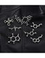 Fashion 7# Alloy Chemical Molecular Paint Brooch
