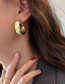 Fashion 5#silver Needle-big Ear Ring Alloy Geometric Earrings