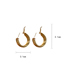 Fashion 15#oval Ear Ring Alloy Geometric Earrings
