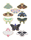 Fashion 8# Alloy Dripping Butterfly Brooch