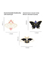 Fashion 6# Alloy Dripping Butterfly Brooch