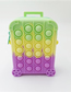Fashion Purple Rainbow (including Shoulder Strap) Color Push Trolley Case Diagonal Bag