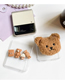 Fashion Hard Shell-biscuit Candy Bear-bear Head Bracket (samsung Zflip3) Plush Bear Samsung Phone Case
