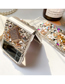Fashion Hard Shell-full Diamond Perfume Bottle (samsung Flod3) Rhinestone Bear Pearl Flower Samsung Folding Phone Case