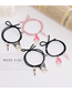 Fashion A Pair Of Melody Black Powder A Pair Of Alloy Cartoon Wire Rope Braided Magnetic Ball Hand Rope