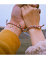 Fashion Christmas Eachother Couple A Pair Of Alloy Eachother Wire Rope Braided Magnetic Round Bead Bracelet