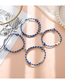 Fashion A Pair Of Blue And White Ropes A Pair Of Alloy Geometric Magnetic Ball Hand Rope