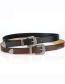 Fashion Brown Faux Leather Carved Wide Belt