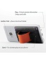 Fashion Orange Pu Leather Phone Back Sticker Card Holder
