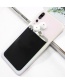 Fashion Pink Microfiber Geometric Viscose Mobile Phone Card Holder