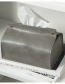 Fashion Grey Leather Geometric Drawer Box