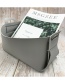 Fashion Light Grey Geometric Leather Rectangular Storage Box